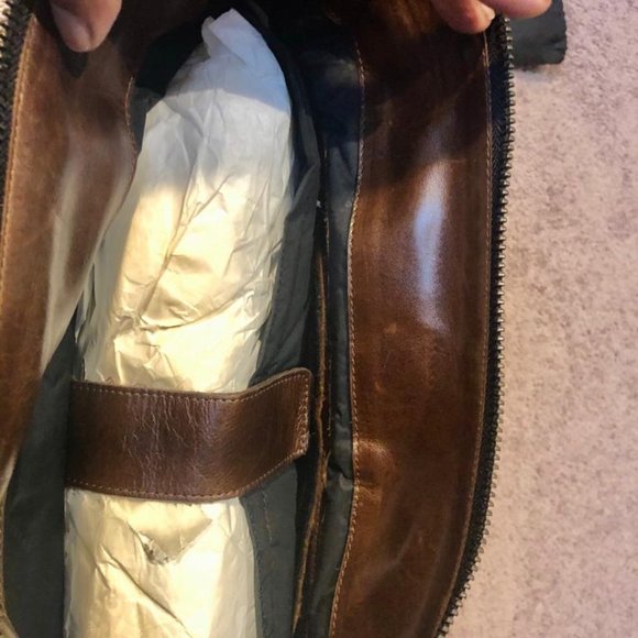 RUDSAK , RARE LAMAR COHIBA BROWN  ALL LEATHER - Picture 5 of 12